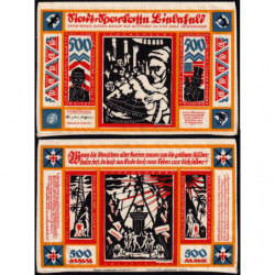 Allemagne - Notgeld - Bielefeld - 500 mark - 21/10/1922 - Billet en soie - Etat : NEUF
