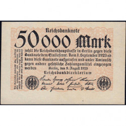 Allemagne - Pick 99 - 50'000 mark - 09/08/1923 - Sans série - Etat : NEUF