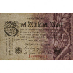 Allemagne - Pick 103_2 - 2 millions mark - 09/08/1923 - Série 18 W - Etat : TTB