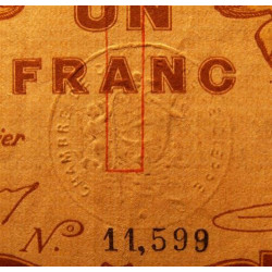Dieppe - Pirot 52-4a - 1 franc - Sans date (1915) - Etat : TTB
