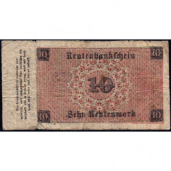 Allemagne - Pick 164 - 10 rentenmark - 01/11/1923 - Série A - Etat : B