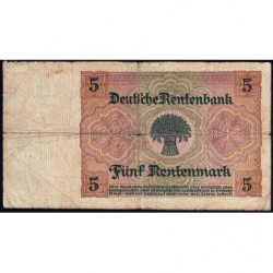 Allemagne - Pick 169 - 5 rentenmark - 02/01/1926 - Série Y - Etat : B+