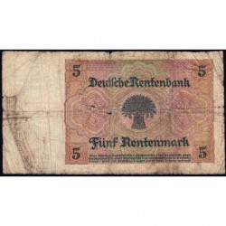 Allemagne - Pick 169 - 5 rentenmark - 02/01/1926 - Série Y - Etat : B-