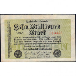 Allemagne - Pick 106a_1 - 10 millions mark - 22/08/1923 - Série NN 5 - Etat : TB+