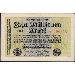 Allemagne - Pick 106c_2 - 10 millions mark - 22/08/1923 - Série PG 11 - Etat : TTB+