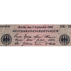Allemagne - Pick 109b_1 - 50 millions mark - 01/09/1923 - Série DK 29 - Etat : TB