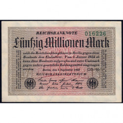 Allemagne - Pick 109b_1 - 50 millions mark - 01/09/1923 - Série GD 50 - Etat : SPL