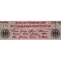 Allemagne - Pick 109b_1 - 50 millions mark - 01/09/1923 - Série GD 50 - Etat : SPL