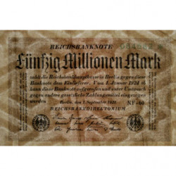 Allemagne - Pick 109b_2 - 50 millions mark - 01/09/1923 - Série NF 60 - Etat : TB