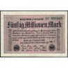 Allemagne - Pick 109c_2 - 50 millions mark - 01/09/1923 - Série RS 7 - Etat : SPL