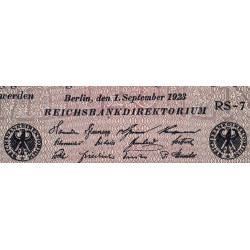 Allemagne - Pick 109c_2 - 50 millions mark - 01/09/1923 - Série RS 7 - Etat : SPL