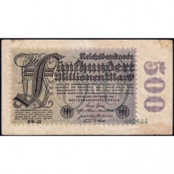 Allemagne - Pick 110e_1 - 500 millions mark - 01/09/1923 - Série BW 21 - Etat : TB