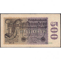Allemagne - Pick 110e_1 - 500 millions mark - 01/09/1923 - Série BW 26 - Etat : TB