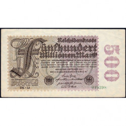 Allemagne - Pick 110e_1 - 500 millions mark - 01/09/1923 - Série DK 13 - Etat : SUP+