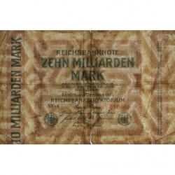 Allemagne - Pick 117a - 10 milliards mark - 01/10/1923 - Série NF 4 - Etat : B