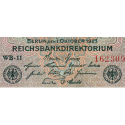 Allemagne - Pick 117b_1 - 10 milliards mark - 01/10/1923 - Série WB 11 - Etat : TB+