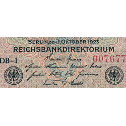 Allemagne - Pick 117b_2 - 10 milliards mark - 01/10/1923 - Série DB 1 - Etat : TB