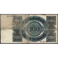 Allemagne - Pick 178 - 100 reichsmark - 11/10/1924 - Lettre H - Série B - Etat : B