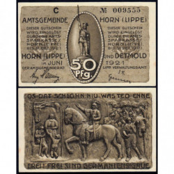 Allemagne - Notgeld - Horn - 50 pfennig - 06/1921 - Série C - Etat : SPL