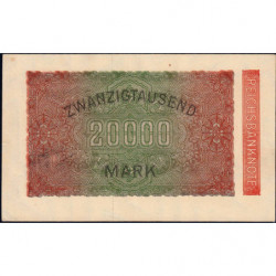 Allemagne - Pick 85b_1 - 20'000 mark - 20/02/1923 - Série WK - Etat : SUP