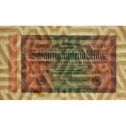 Allemagne - Pick 85b_1 - 20'000 mark - 20/02/1923 - Série WW - Etat : SUP