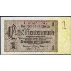 Allemagne - Pick 173b - 1 rentenmark - 30/01/1937 - Série G - Etat : NEUF