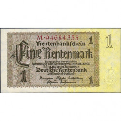 Allemagne - Pick 173b - 1 rentenmark - 30/01/1937 - Série M - Etat : NEUF