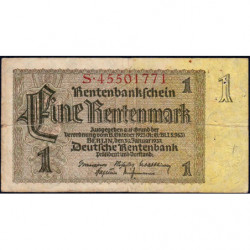 Allemagne - Pick 173b - 1 rentenmark - 30/01/1937 - Série S - Etat : TB