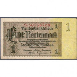Allemagne - Pick 173b - 1 rentenmark - 30/01/1937 - Série S - Etat : TB+