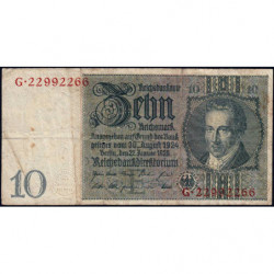 Allemagne - Pick 180a - 10 reichsmark - 22/01/1929 - Lettre E - Série G - Etat : TB-