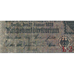 Allemagne - Pick 180a - 10 reichsmark - 22/01/1929 - Lettre E - Série L - Etat : B+