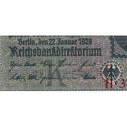 Allemagne - Pick 180a - 10 reichsmark - 22/01/1929 - Lettre K - Série H - Etat : SPL