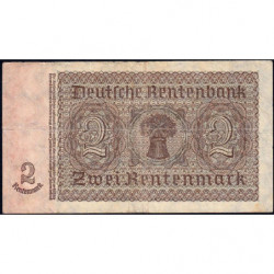 Allemagne - Pick 174b - 2 rentenmark - 30/01/1937 - Série B - Etat : TB