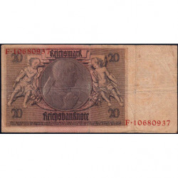 Allemagne - Pick 181a - 20 reichsmark - 22/01/1929 - Lettre I - Série F - Etat : TB-