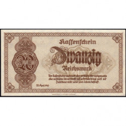 Allemagne - Sudètes - Basse-Silésie - Pick 187 - 20 reichsmark - 28/04/1945 - Série AM - Etat : NEUF