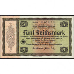 Allemagne - Pick 199 - 5 reichsmark - 28/08/1933 - Série A - Etat : TTB+