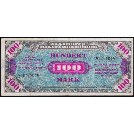 Allemagne - Occupation alliée - Pick 197d - 100 mark - 1944 - Etat : TTB