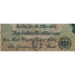 Allemagne - Pick 182a_1 - 50 reichsmark - 30/03/1933 - Lettre O - Série L - Etat : TB-