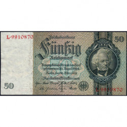 Allemagne - Pick 182a_1 - 50 reichsmark - 30/03/1933 - Lettre T - Série L - Etat : SUP-