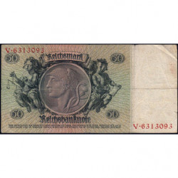 Allemagne - Pick 182a_1 - 50 reichsmark - 30/03/1933 - Lettre X - Série V - Etat : TB-