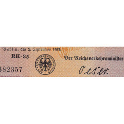 Allemagne - Chemin de fer Berlin - Pick S 1014 - 10 millions mark - 02/09/1923 - Série RH 35 - Etat : SPL