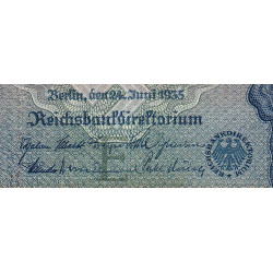 Allemagne - Pick 183a - 100 reichsmark - 24/06/1935 - Lettre E - Série K - Etat : TB