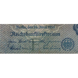 Allemagne - Pick 183a - 100 reichsmark - 24/06/1935 - Lettre E - Série K - Etat : TB-