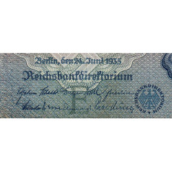 Allemagne - Pick 183a - 100 reichsmark - 24/06/1935 - Lettre E - Série K - Etat : TB+
