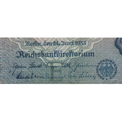 Allemagne - Pick 183a - 100 reichsmark - 24/06/1935 - Lettre E - Série L - Etat : TB-
