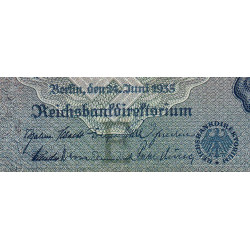 Allemagne - Pick 183a - 100 reichsmark - 24/06/1935 - Lettre E - Série L - Etat : TB+