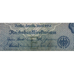 Allemagne - Pick 183a - 100 reichsmark - 24/06/1935 - Lettre E - Série L - Etat : TB+