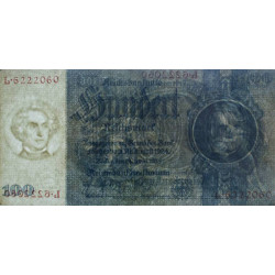 Allemagne - Pick 183a - 100 reichsmark - 24/06/1935 - Lettre E - Série L - Etat : TTB+