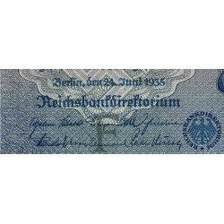 Allemagne - Pick 183a - 100 reichsmark - 24/06/1935 - Lettre F - Série G - Etat : SUP+