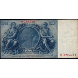 Allemagne - Pick 183a - 100 reichsmark - 24/06/1935 - Lettre F - Série H - Etat : TTB